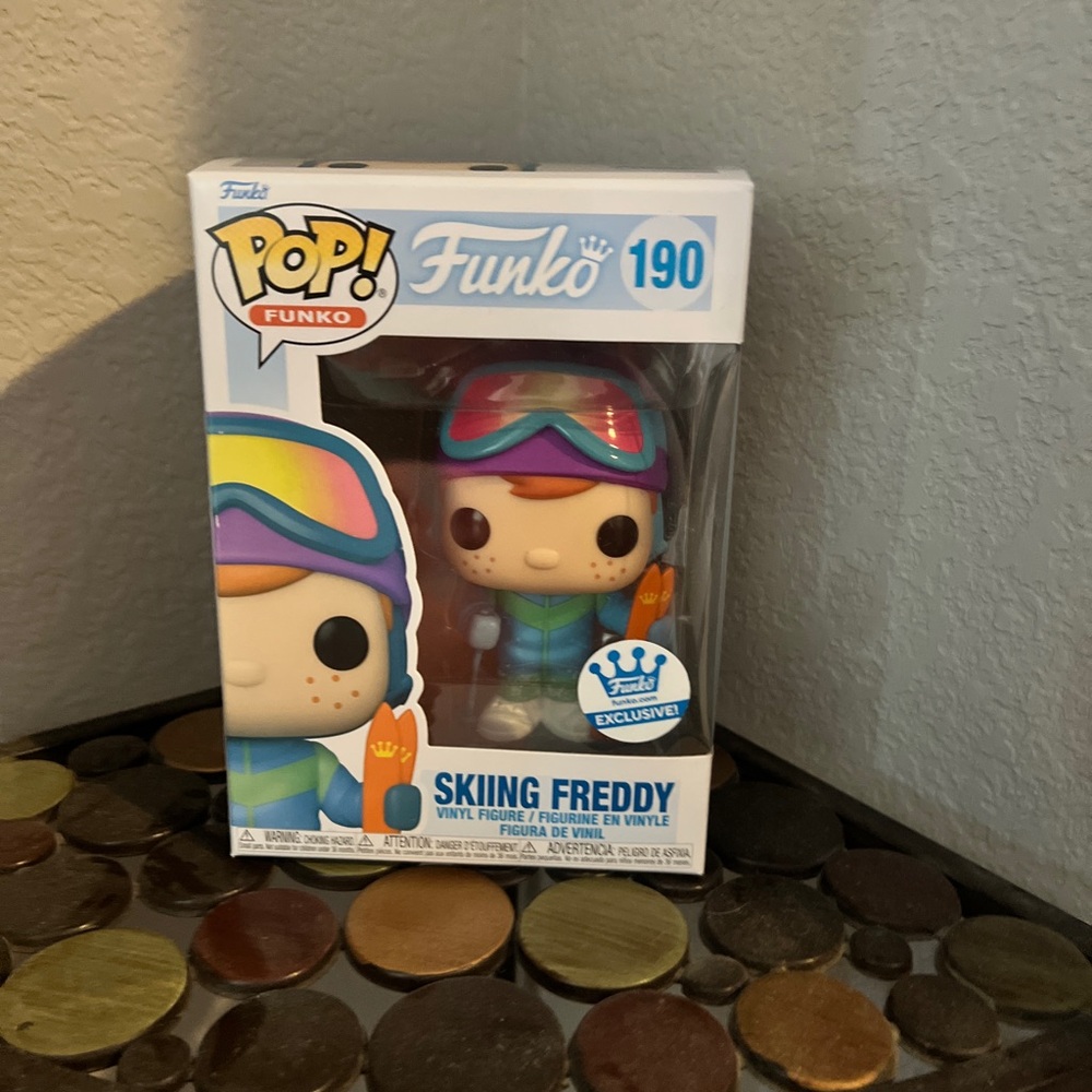 Funko Pop! Skiing Freddy with Blue and Orange Gear
